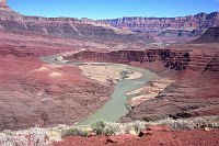 VIEW OF UNKAR DELTA FROM THE ESCALANTE ROUTE, GRAND CANYON N.P. MICHAEL ANDERSON, NPS.
