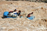 BOATERS RUNNING LAVA FALLS RAPID IN GRAND CANYON NATIONAL PARK. MARK LELLOUCH, NPS. 