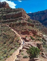 A STEEP SECTION OF THE S. KAIBAB TRAIL BELOW CEDAR RIDGE. GRAND CANYON N.P. NPS PHOTO.